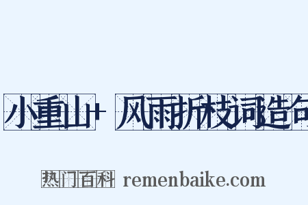 小重山+风雨折枝词造句是什么意思的图片